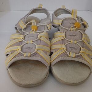 Croft & Barrow Women's Sandals - Yellow and Cream